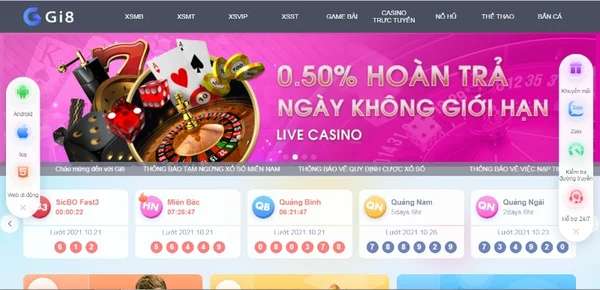 Giới thiệu Gi8 với kho game đa dạng: thể thao, casino, slot, bắn cá