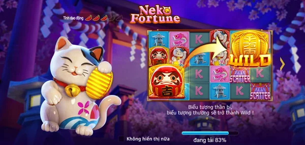 Đồ họa và biểu tượng nổi bật trong game slot Neko Fortune