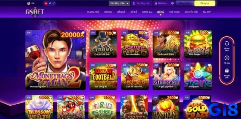 Đăng nhập Gnbet để tham gia trải nghiệm thế giới cá cược trực tuyến