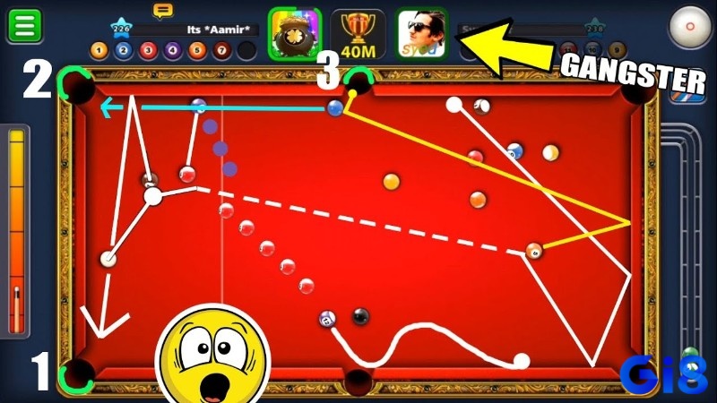 Đồ họa tối giản giúp 8 Ball Pool dễ chơi và chân thực