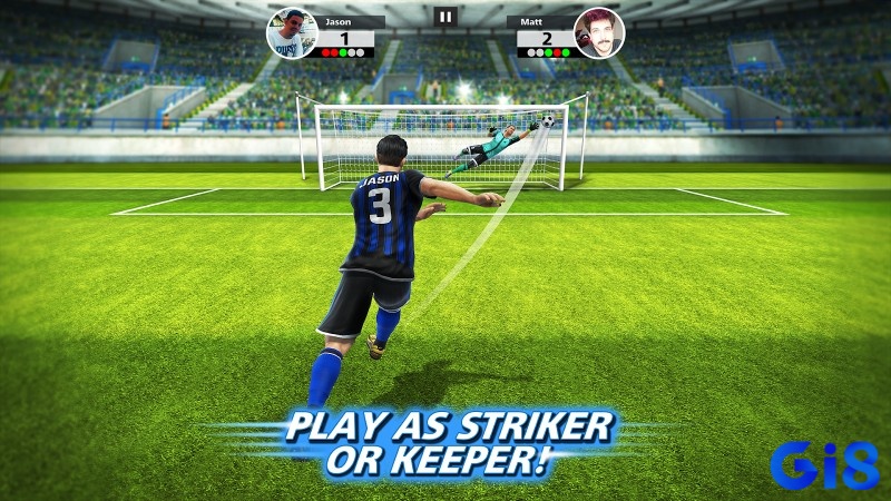 Game bóng đá hay nhất cho android Football Strike hấp dẫn với các chế độ đá phạt và bắt gôn đối kháng