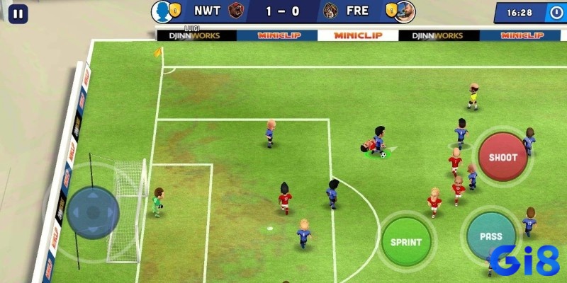 Game bóng đá hay nhất cho android Mini Football đơn giản, vui nhộn với đồ họa hoạt hình và trận đấu nhanh