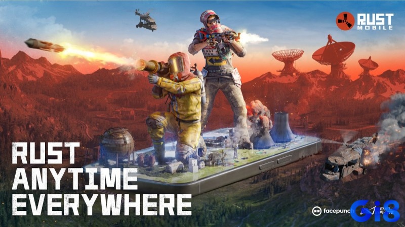 Game sinh tồn thế giới Rust đầy cạnh tranh với lối chơi PvP khắc nghiệt