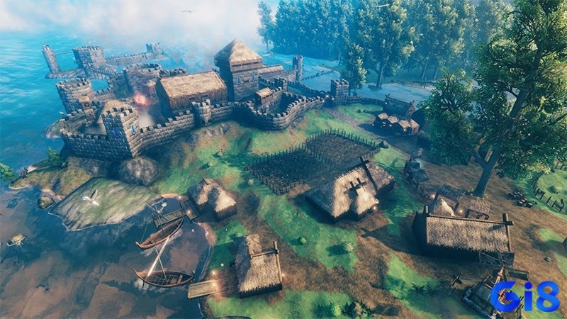 Cùng đồng đội xây dựng làng Viking và chinh phục Valheim