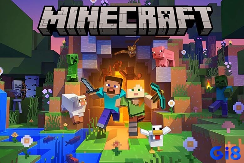 Thế giới sáng tạo vô hạn trong game sinh tồn pc Minecraft