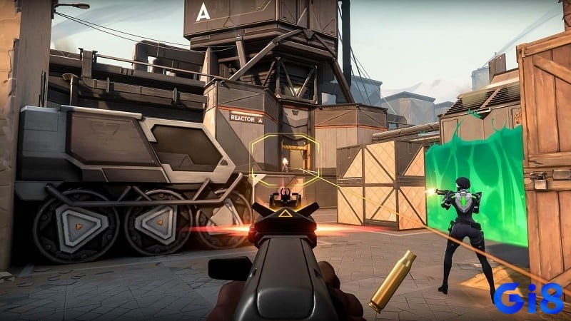 Game FPS 5v5 tối ưu cho PC tầm trung, đồ họa phong cách hoạt hình.