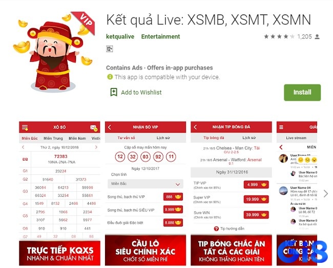 Các bước cài đặt ứng dụng xổ số