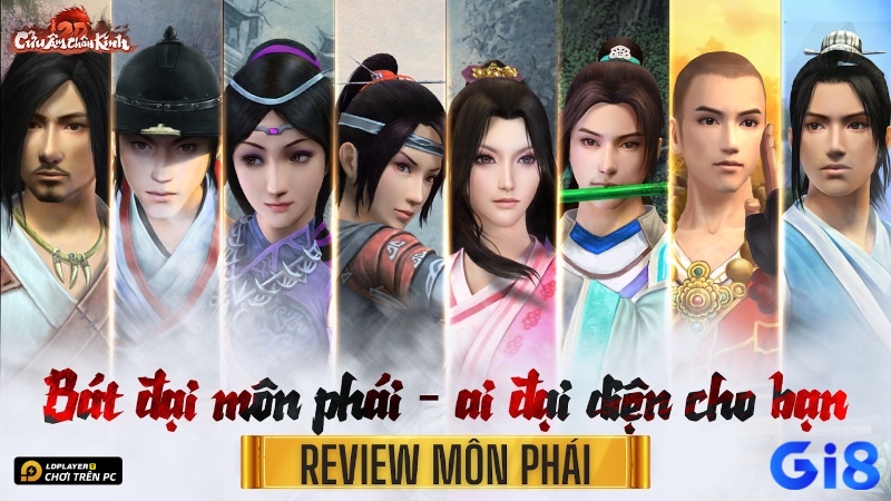 Chọn môn phái phù hợp phong cách chơi là bước đầu quan trọng để chinh phục giang hồ trong game Cửu Âm Chân Kinh 3D Mobile.