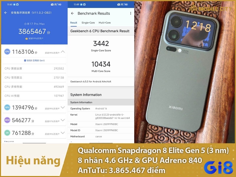 Bộ xử lý trung tâm và GPU là trái tim của thiết bị – nơi quyết định sức mạnh đồ họa khi chơi các game đồ họa khủng trên Android.