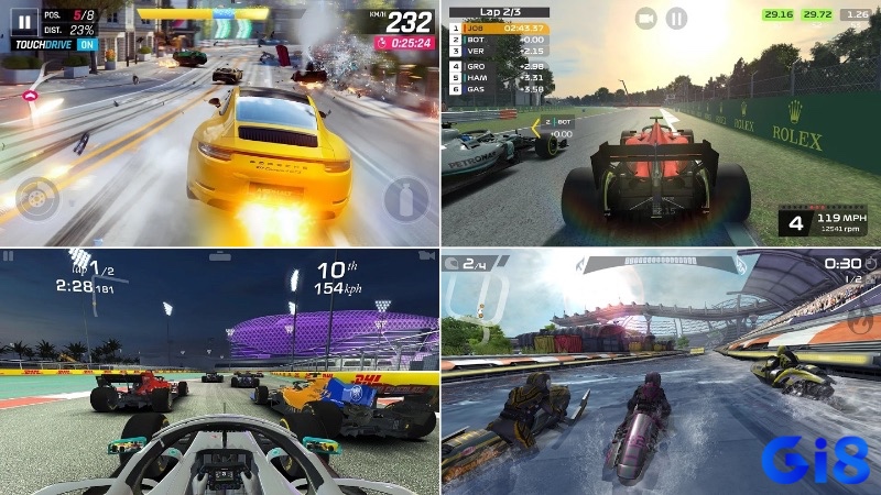 Sự phong phú trong thể loại giúp game đua xe miễn phí cho Android phù hợp với mọi gu chơi.