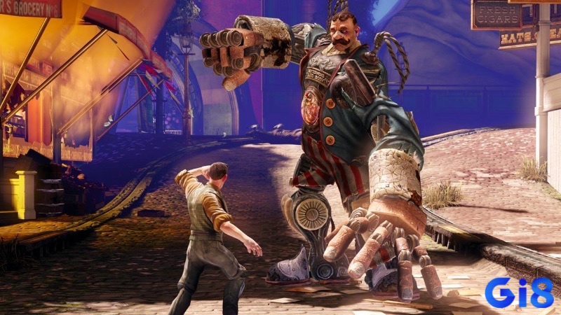Sự kết hợp tinh tế giữa âm nhạc và môi trường trong game BioShock Infinite, góp phần xây dựng bầu không khí đầy bất ngờ và cuốn hút.