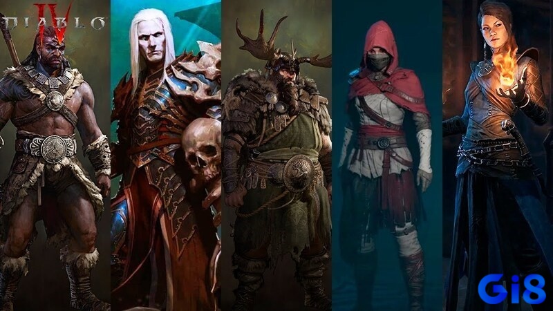 Game Diablo IV có nhiều lớp nhân vật với các kỹ năng khác nhau