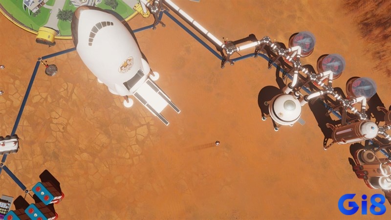 Game Surviving Mars có cốt truyện xoay quanh hành trình xây dựng căn cứ trên Sao Hỏa của loài người