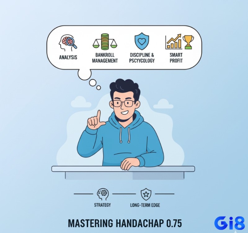 Người chơi cá độ bóng đá áp dụng phân tích cách đọc kèo 0.75 và quản lý vốn để chiến thắng kèo 0.75