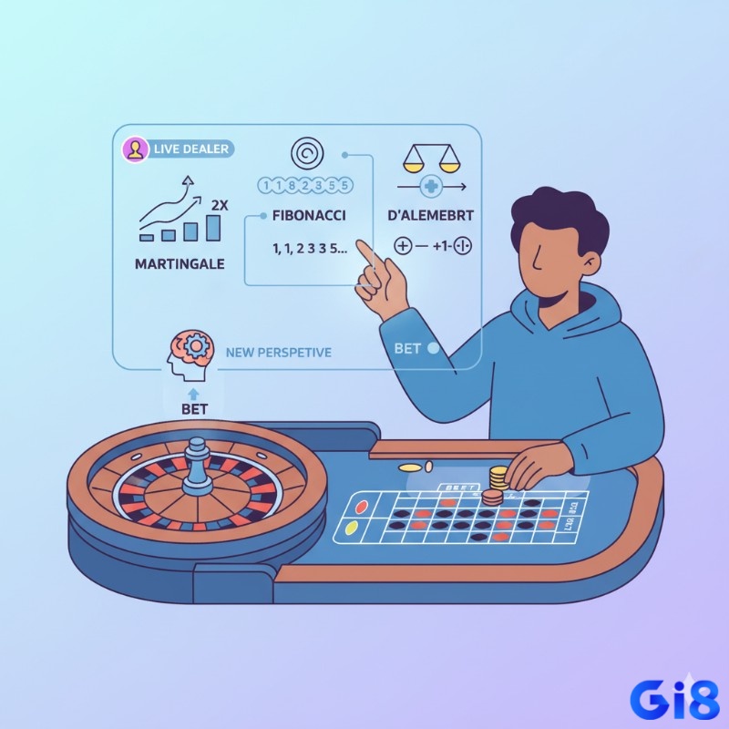 Người chơi roulette áp dụng chiến thuật Martingale, Fibonacci, D'Alembert để quản lý cược và nâng cao hiệu quả