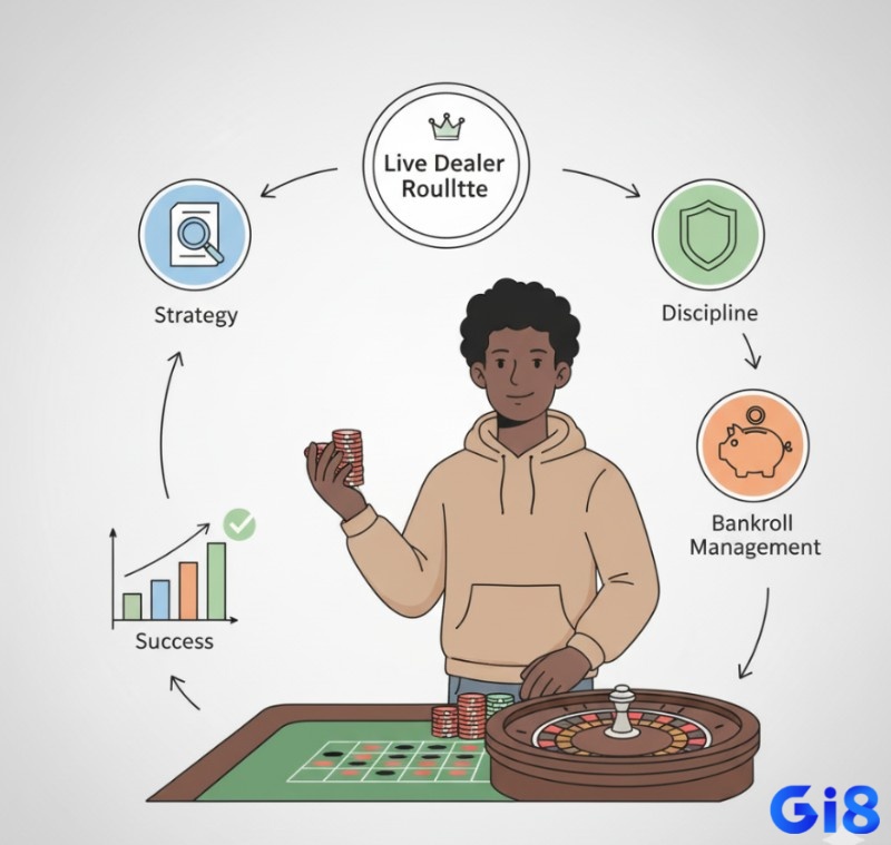Người chơi roulette tự tin, nắm vững chiến thuật và kỷ luật tài chính để tối ưu hóa trải nghiệm và cơ hội chiến thắng