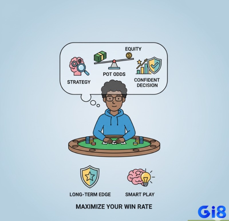 Người chơi poker tận dụng Pot Odds là gì làm lợi thế cạnh tranh để đưa ra quyết định thông minh