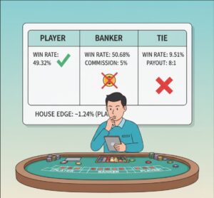 Tỷ lệ thắng player baccarat – Phân tích xác suất và chiến lược