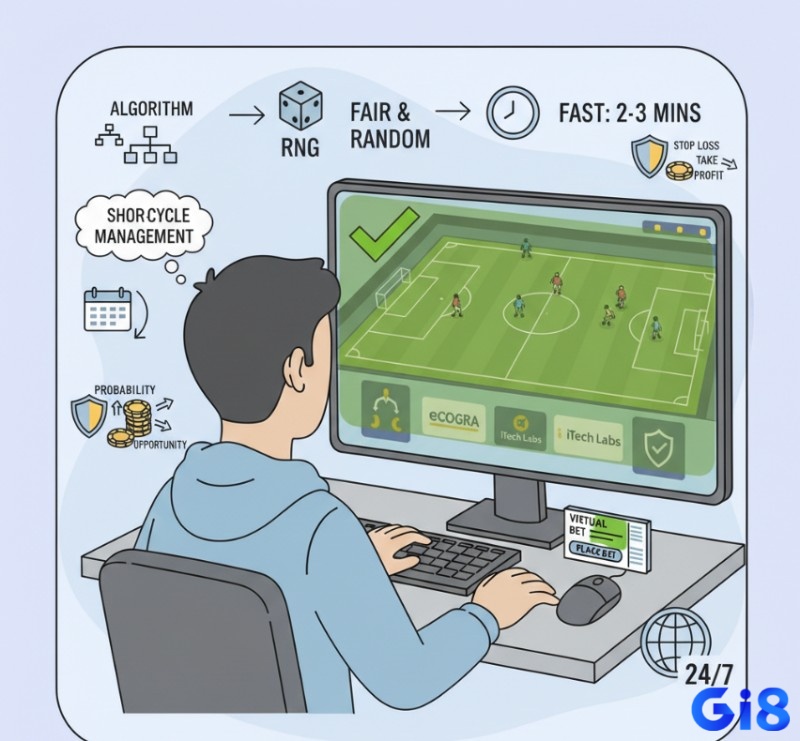 Người chơi thể thao ảo áp dụng tư duy hệ thống, cược thể thao ảo là gì, quản lý vốn và chiến thuật cược thông minh để tăng lợi thế và kiểm soát rủi ro