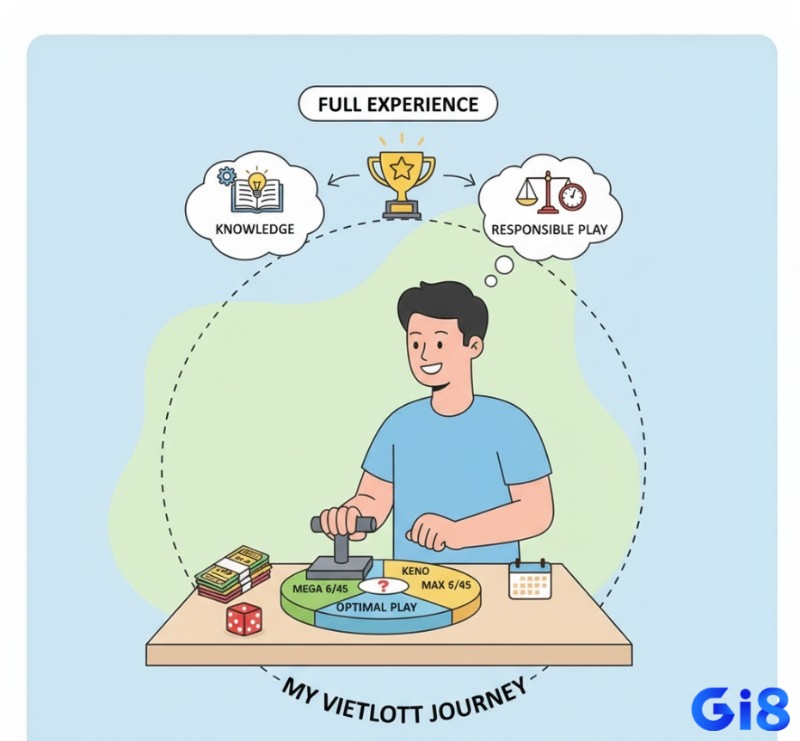 Người chơi Vietlott áp dụng kiến thức vietlott là gì và chiến thuật để tận hưởng trải nghiệm xổ số trọn vẹn, có trách nhiệm và hiệu quả