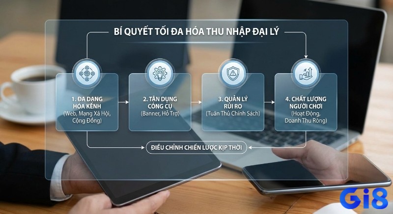 Bí quyết tối đa hóa thu nhập dai ly gi8 qua 4 bước chiến lược, liên tục điều chỉnh kịp thời dựa trên chất lượng người chơi
