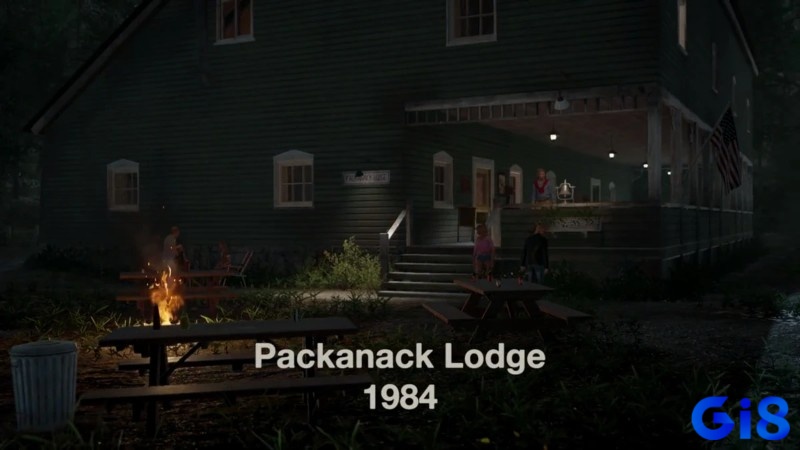 Bản đồ Packanack Lodge với cabin và đường mòn giúp định hình tuyến chạy trong game thứ 6 ngày 13 mobile