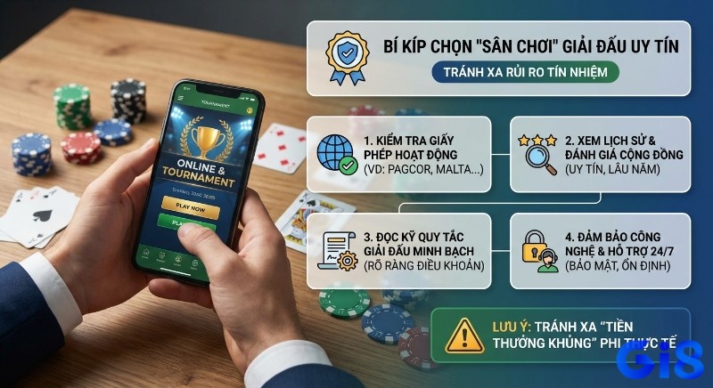 Bí kíp chọn sân chơi giải đấu blackjack/baccarat uy tín với 4 tiêu chí then chốt, cảnh báo rủi ro tín nhiệm và tiền thưởng phi thực tế