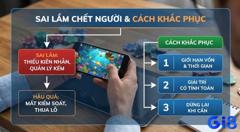 Hướng dẫn khắc phục sai lầm thiếu kiên nhẫn và quản lý vốn kém trong bắn cá online, giúp tránh thua lỗ với 3 bước chi tiết
