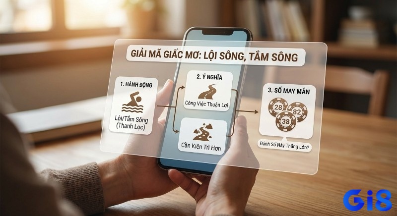 Mơ thấy sông ngòi đánh số gì? Quy trình giải mã giấc mơ lội sông, tắm sông chi tiết ý nghĩa công việc và các con số may mắn 28, 82, 38