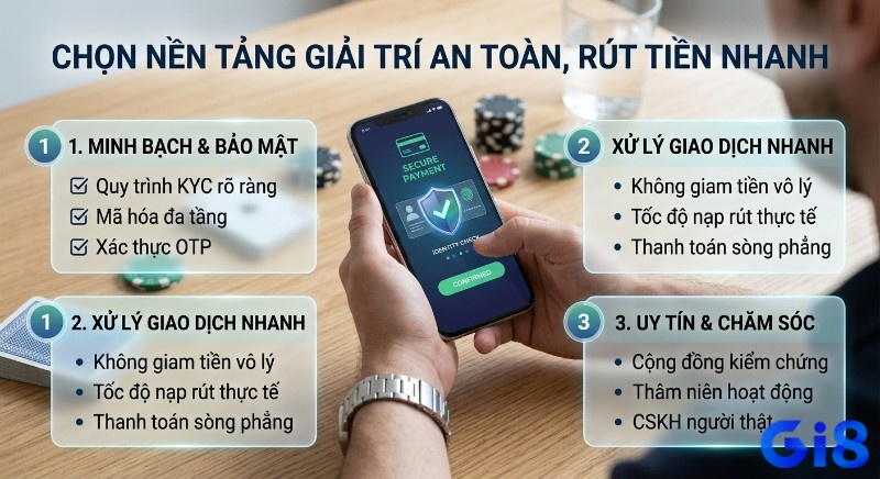Checklist 3 tiêu chí chọn nền tảng cược thể thao kèo xiên an toàn: minh bạch bảo mật, xử lý giao dịch nhanh, uy tín và chăm sóc khách hàng