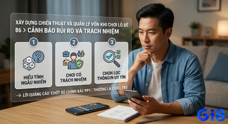 Hướng dẫn 3 bước quản lý rủi ro lô đề: hiểu ngẫu nhiên, chơi có trách nhiệm, chọn lọc thông tin; cảnh báo chốt số 99% lừa đảo