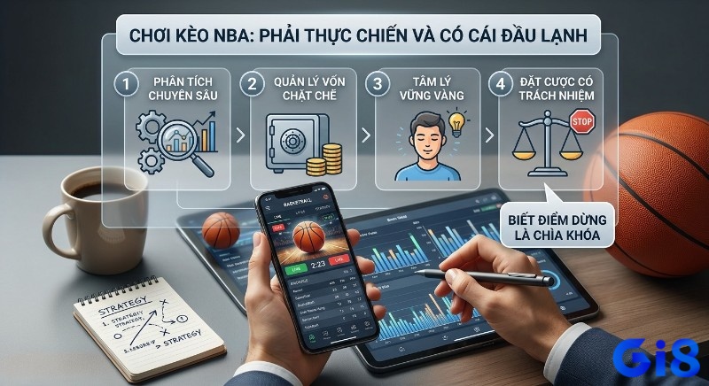 Quy trình chơi kèo bóng rổ NBA với đầu lạnh: phân tích chuyên sâu, quản lý vốn, tâm lý vững vàng, đặt cược có trách nhiệm và biết dừng là chìa khóa