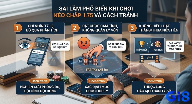 Hướng dẫn tránh 3 sai lầm phổ biến khi chơi kèo chấp 1.75 là gì: phân tích, quản lý vốn và hiểu kịch bản tỷ số