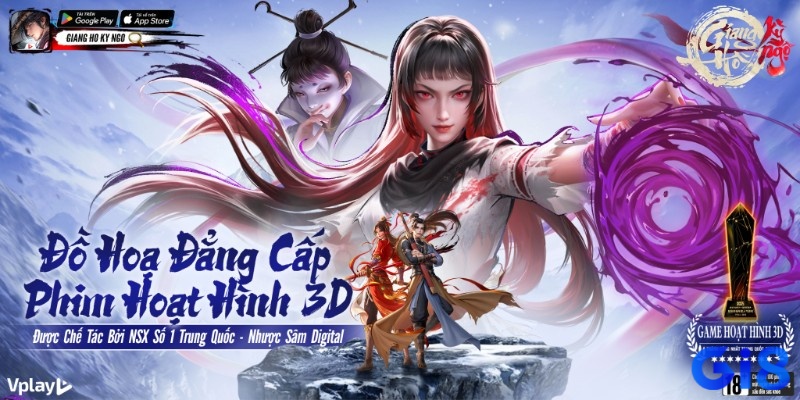 Giang Hồ Kỳ Ngộ Vplay mang màu sắc võ hiệp và lối chơi đấu tướng dễ tiếp cận
